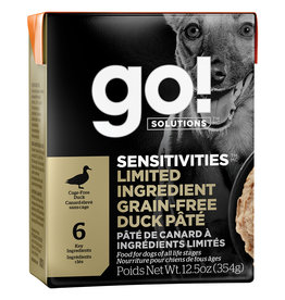 Petcurean GO! Sensitivities LID GF Duck Pate 12.5OZ