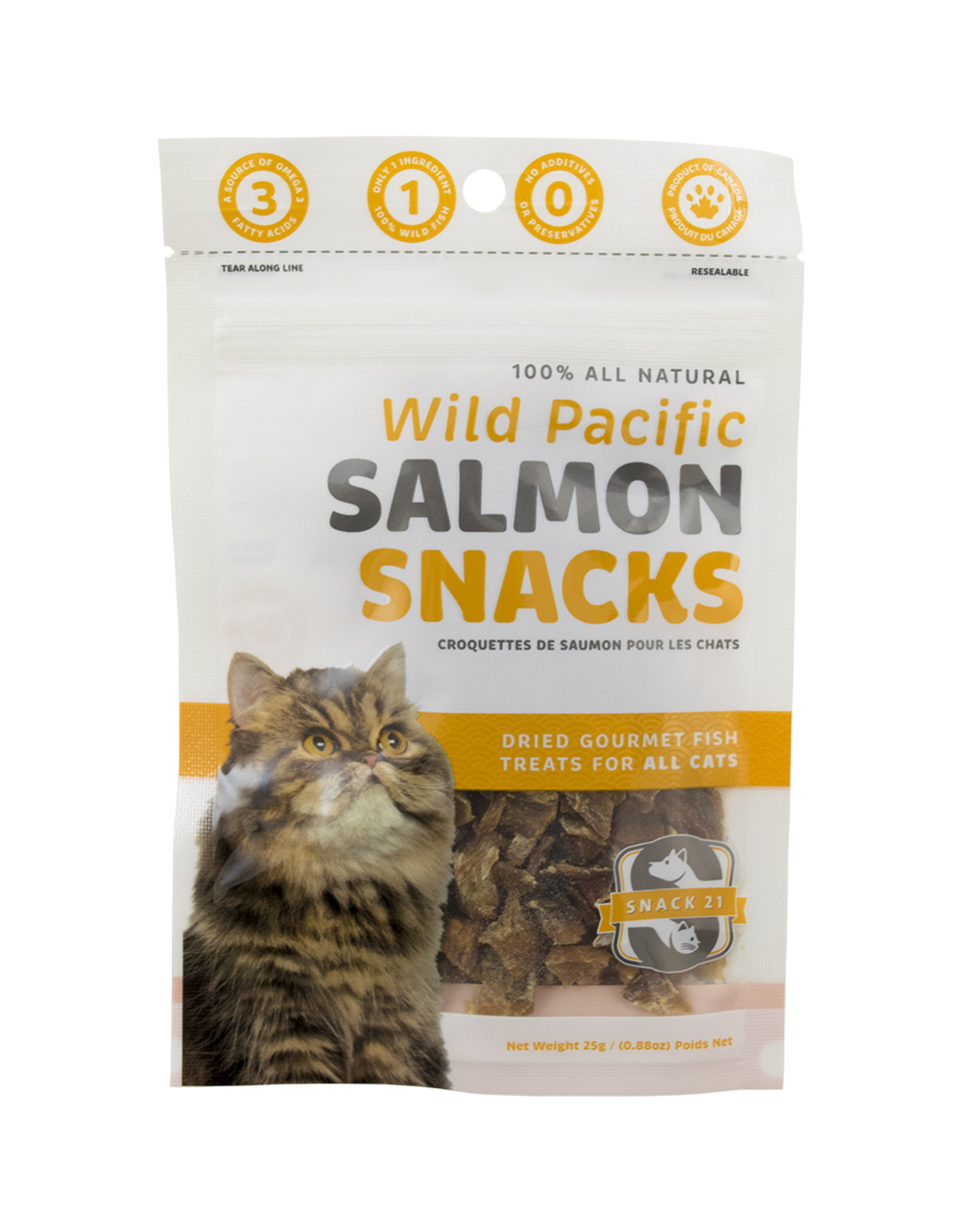 Snack 21 Salmon Snacks 25GM - Cat