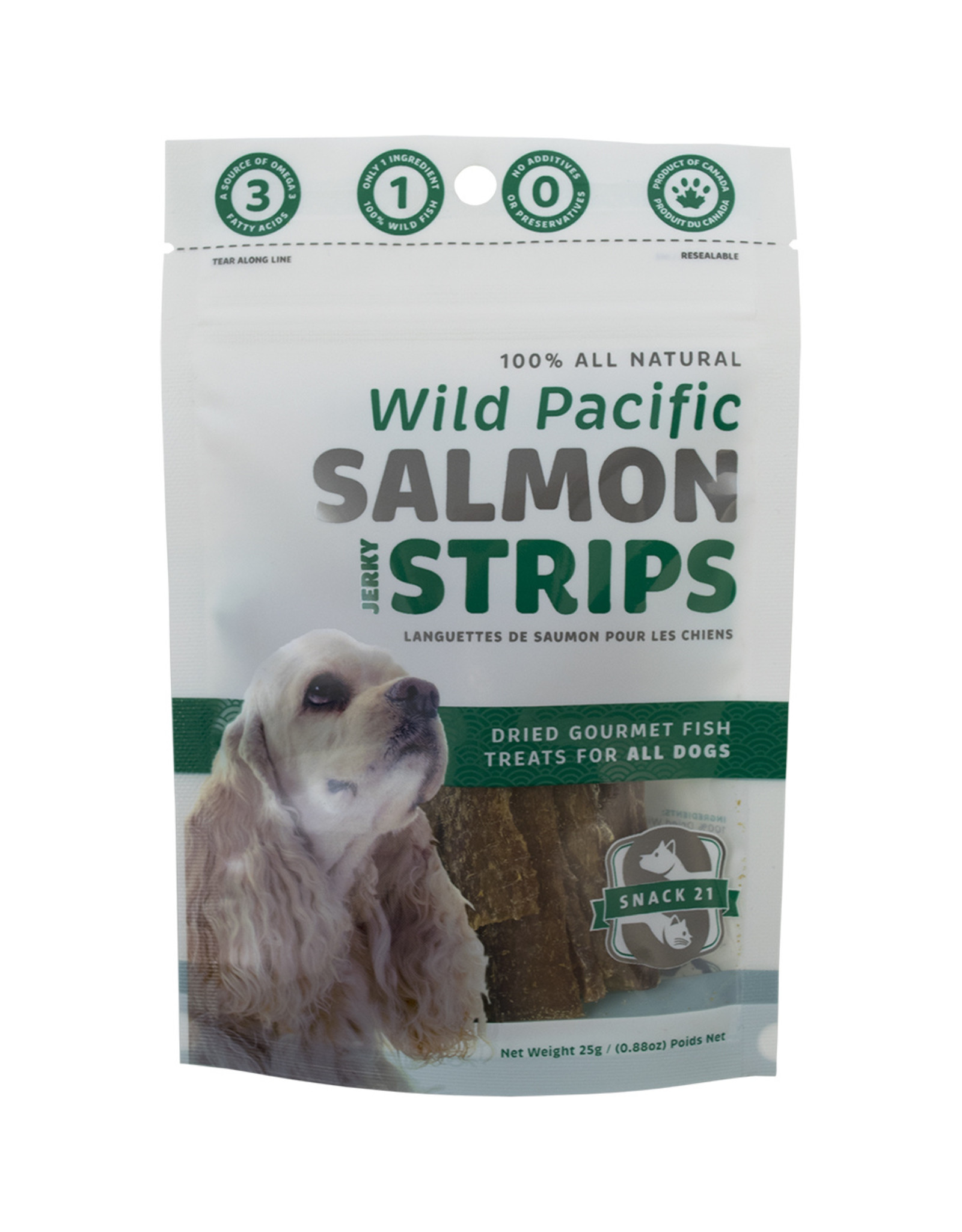 Snack 21 Wild Pacific Salmon Jerky Strips