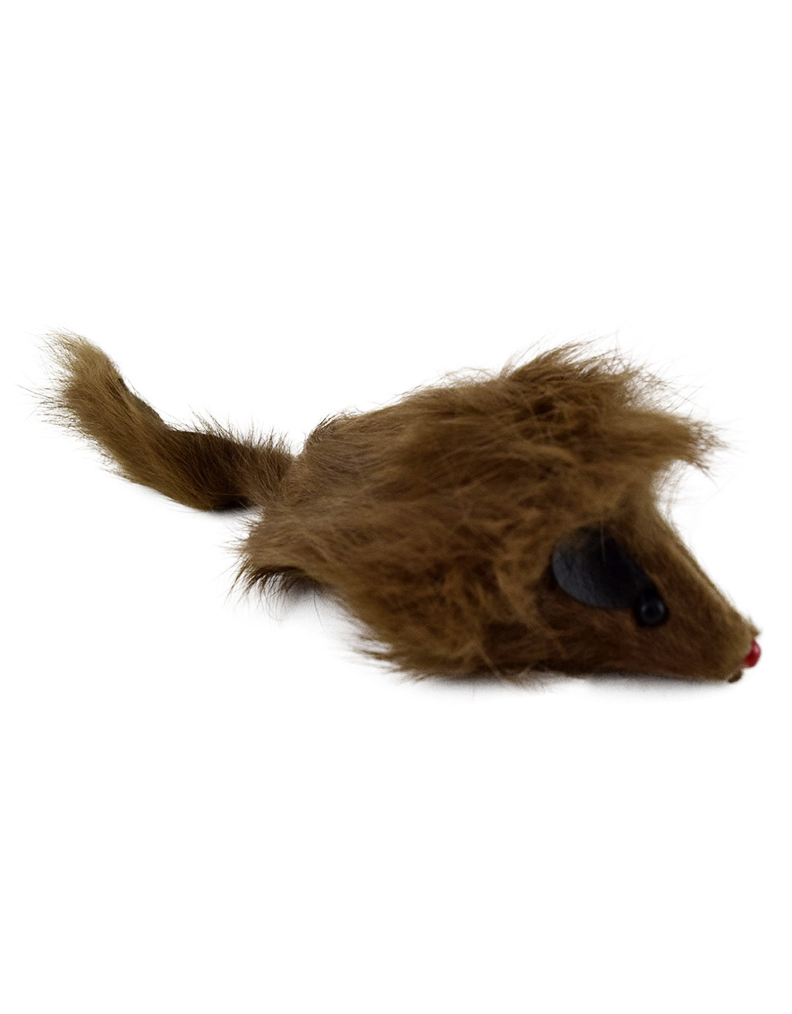 Amazing Pet Products Fur Mouse Long Hair 3" Squeak SINGLE