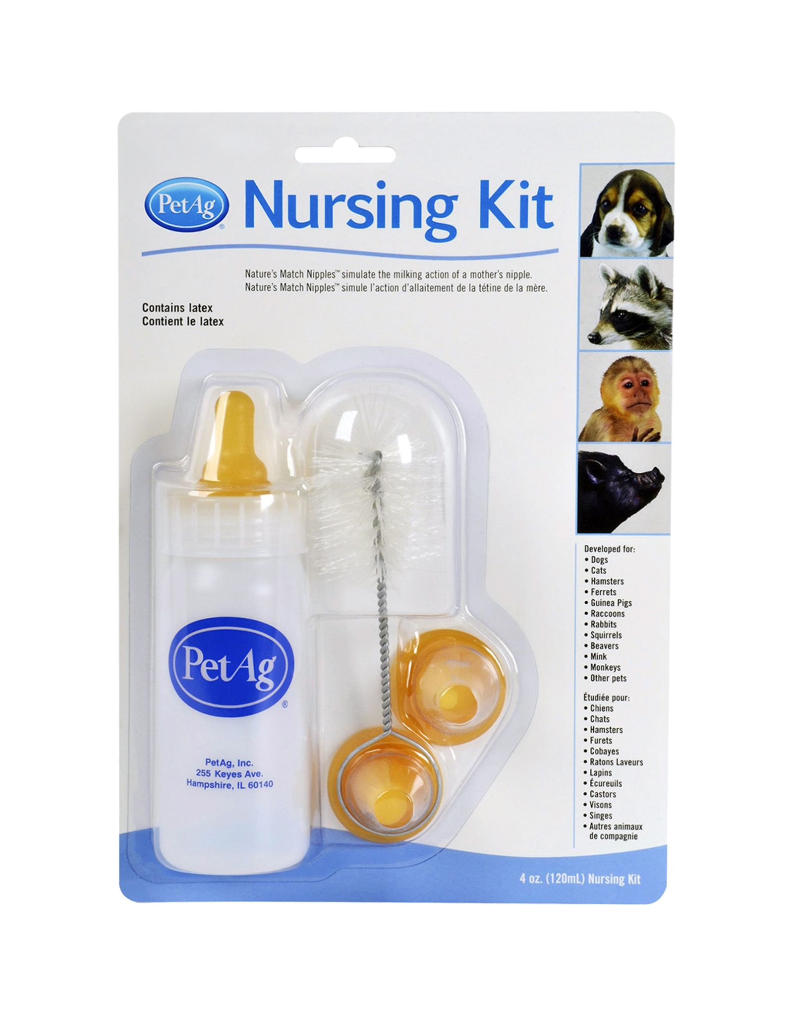 PetAg Nursing Kit 120ml bottle (4 oz.)
