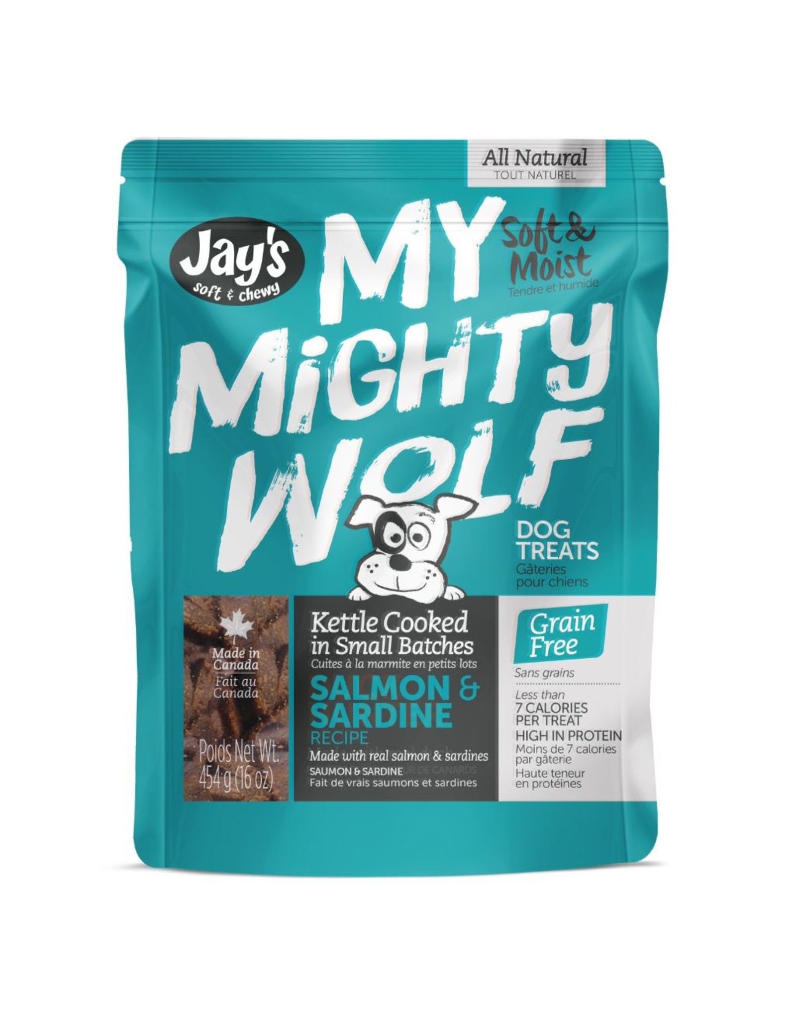 Jay's My Mighty Wolf Salmon  & Sardine 454GM