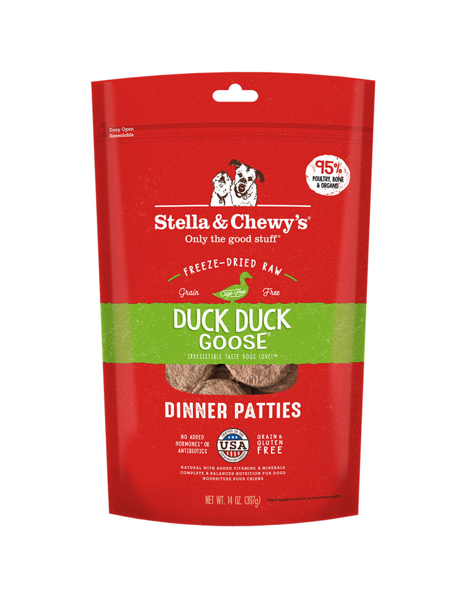 Stella & Chewy's FD Dinner Patties Duck Duck Goose 14OZ