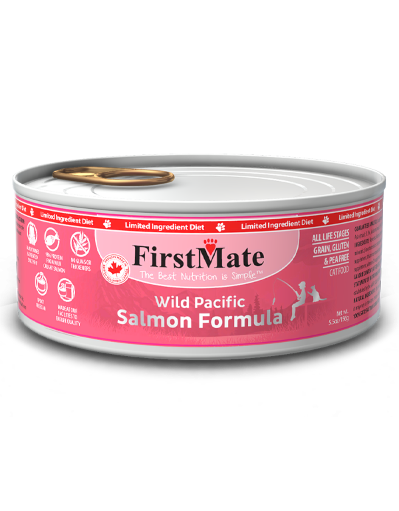 FirstMate Cat LID GF Salmon 5.5 oz single