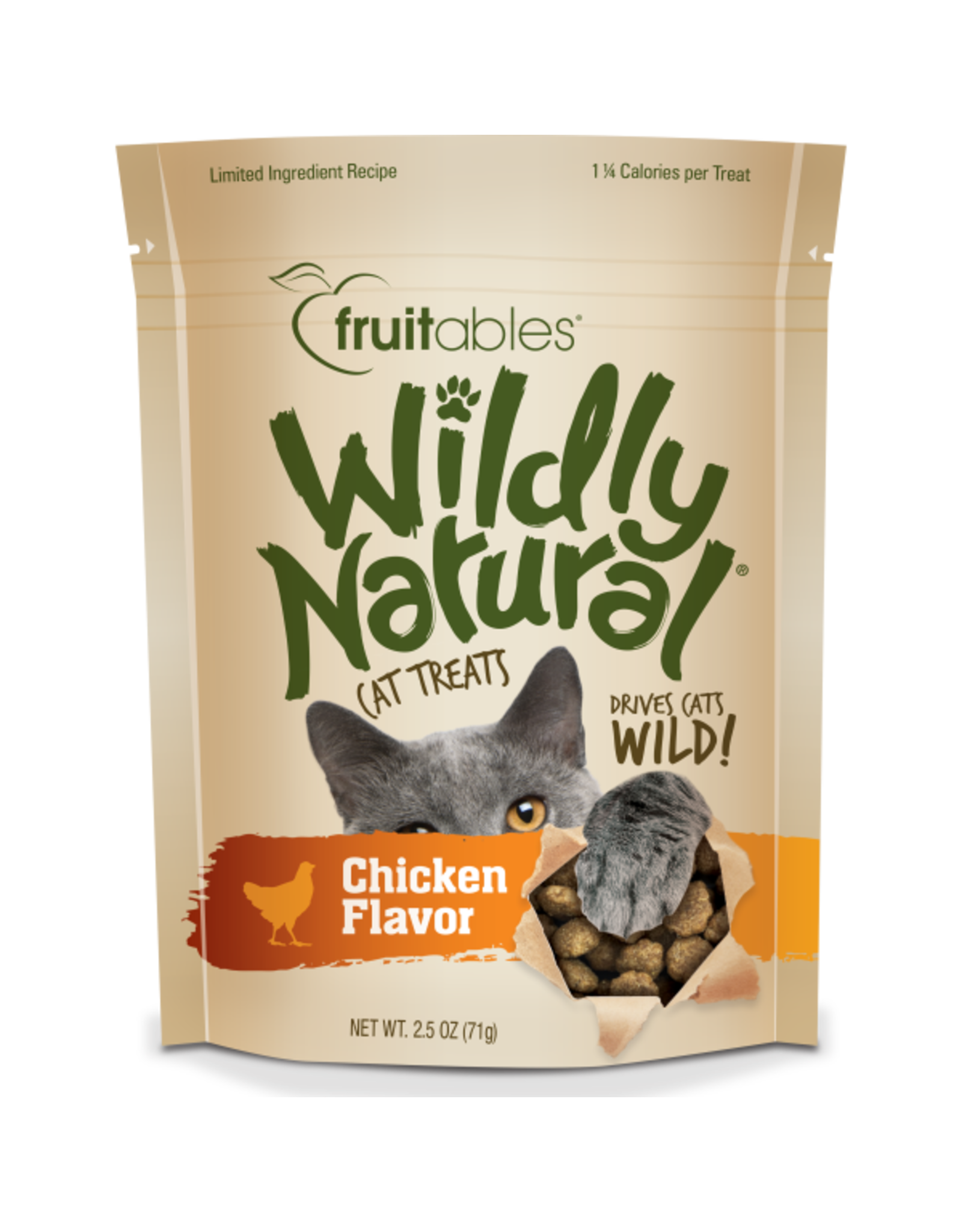 Fruitables Cat Wildly Natural Cat Treats Free Range Chicken 71 g