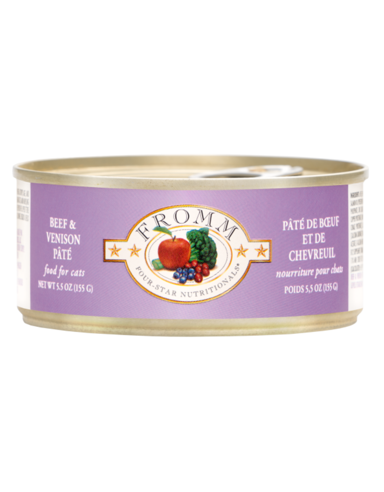 Fromm Cat Four-Star Beef & Venison Pate 5.5 oz single