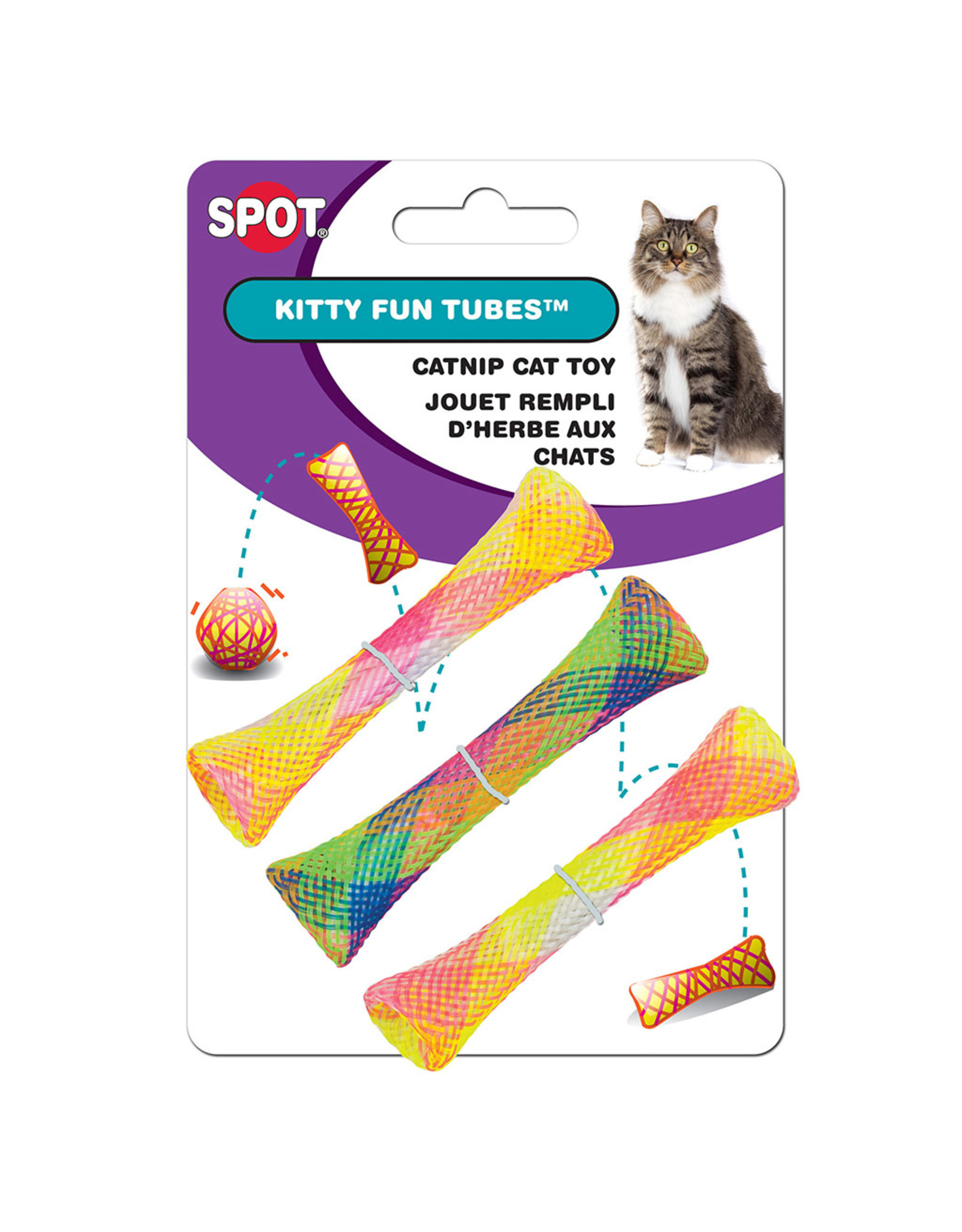 Spot - Ethical Pet Products Kitty Fun Tubes 3.25" 3PK