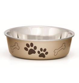 Loving Pets Bella Bowls Metallic Champagne XLarge