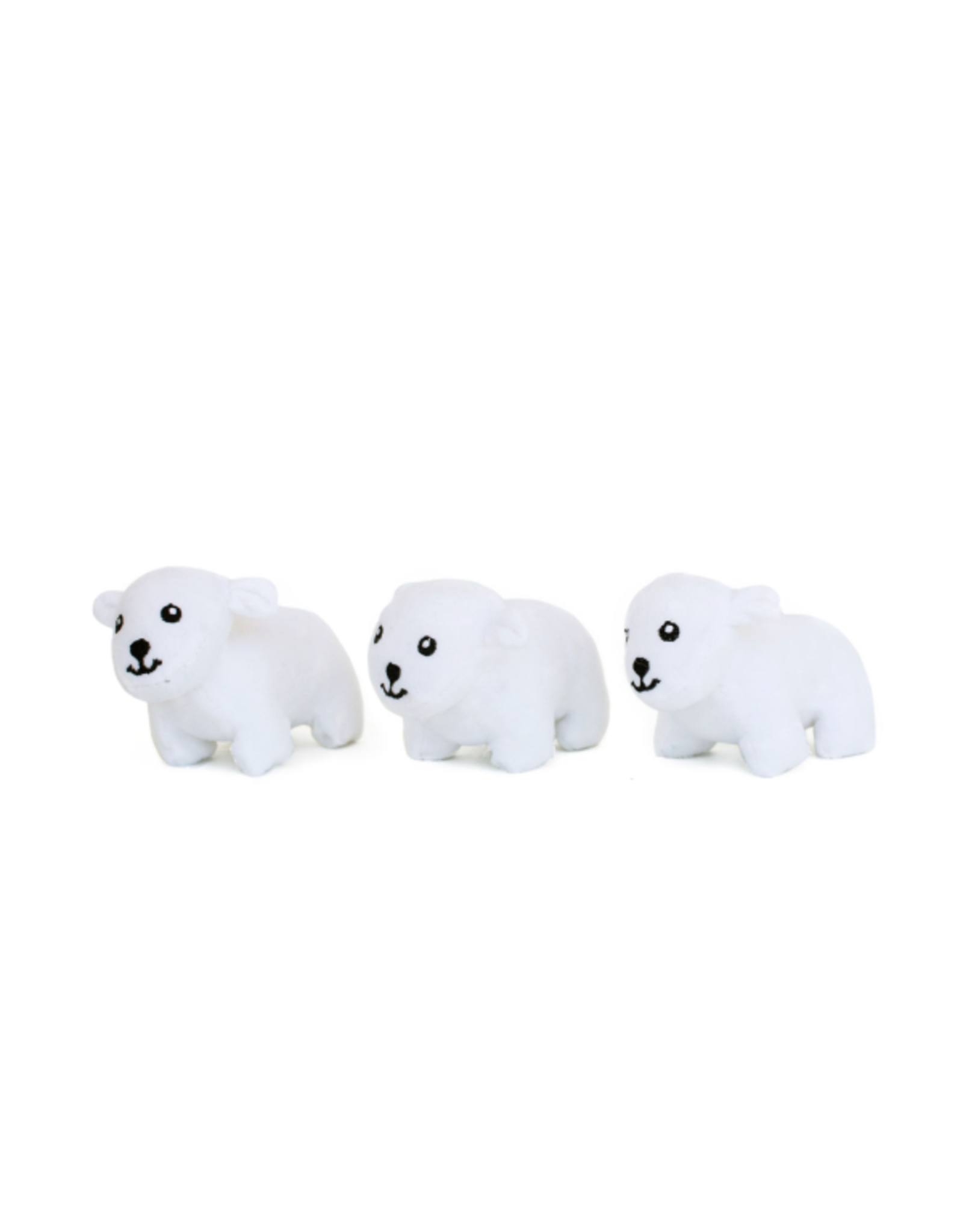 ZippyPaws Miniz Polar Bears 3 pc