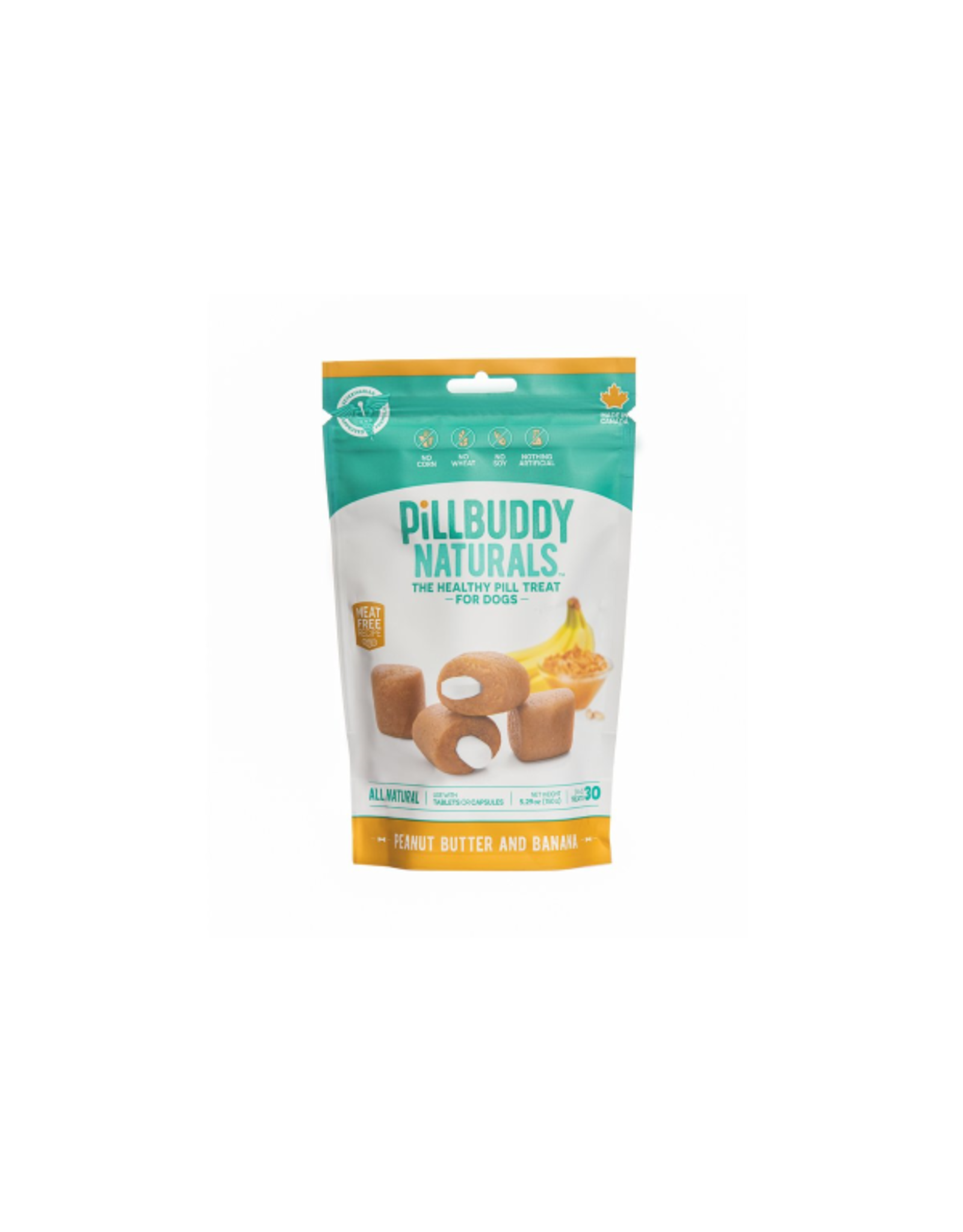 Earthly Pet Pill Buddy Naturals Peanut Butter and Banana 150g 30ct