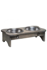 Loving Pets Black Label Wooden Modern Diner Grey 1 pt
