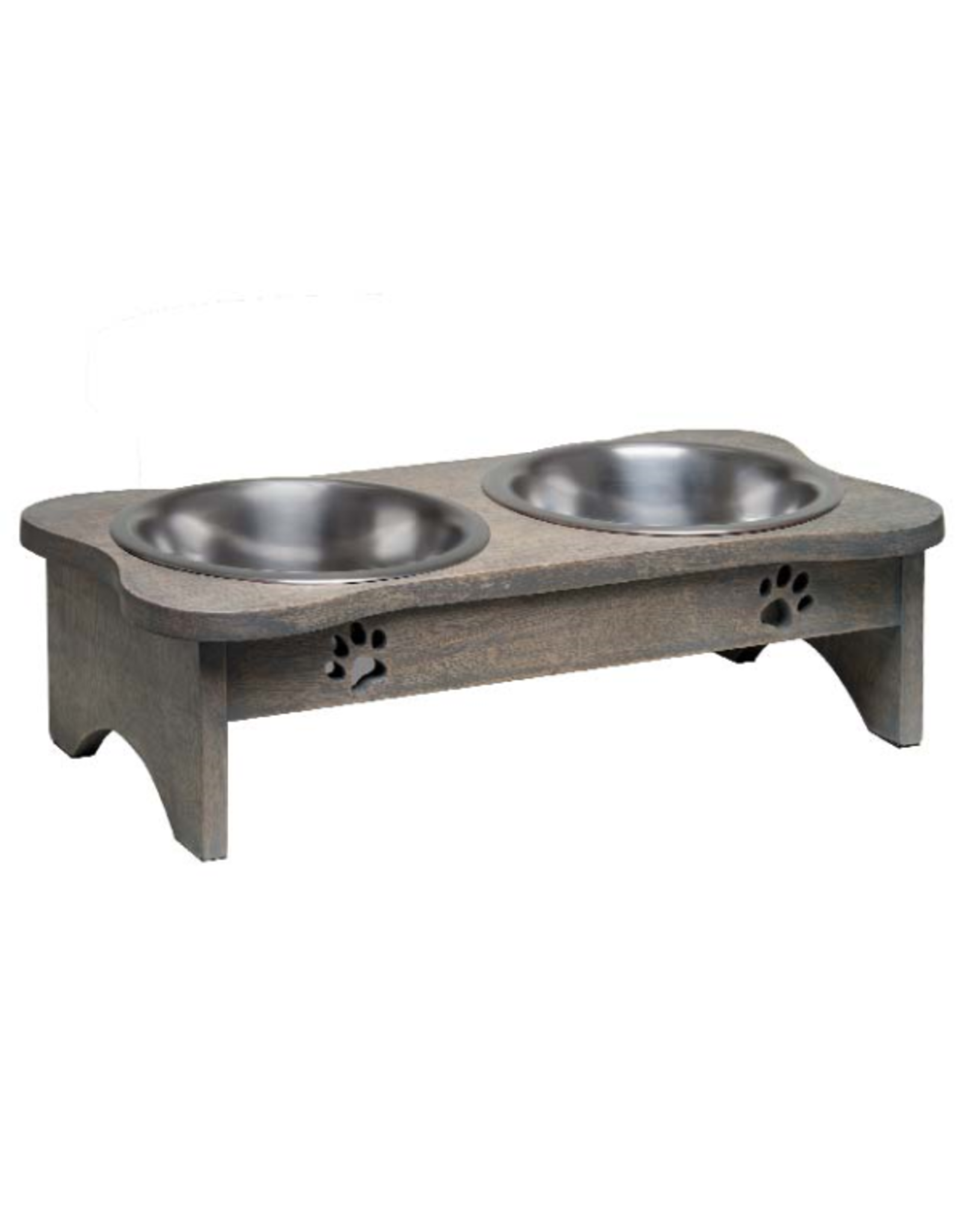 Loving Pets Black Label Wooden Modern Diner Grey 1 pt