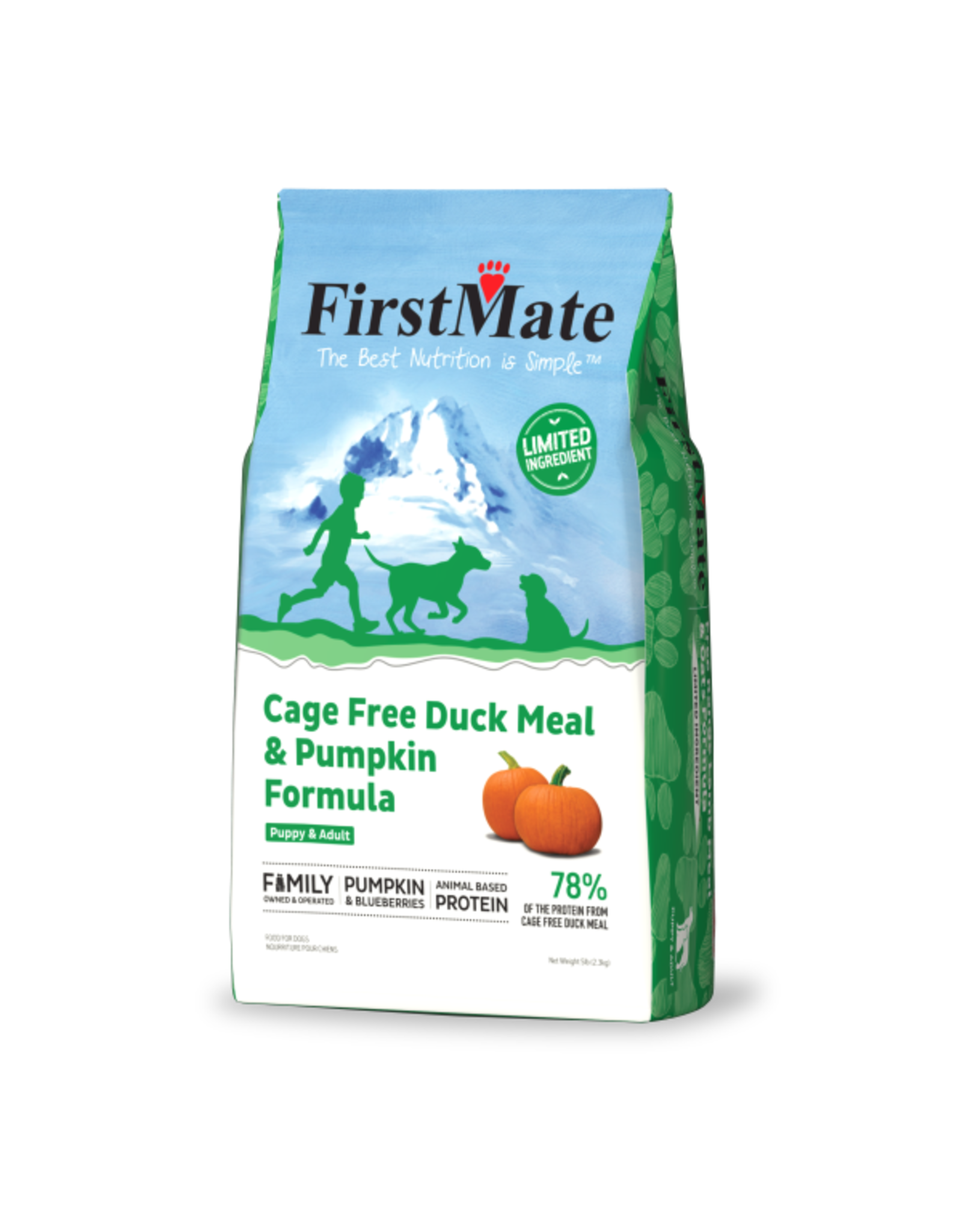 FirstMate Cage Free Duck Meal & Pumpkin Formula