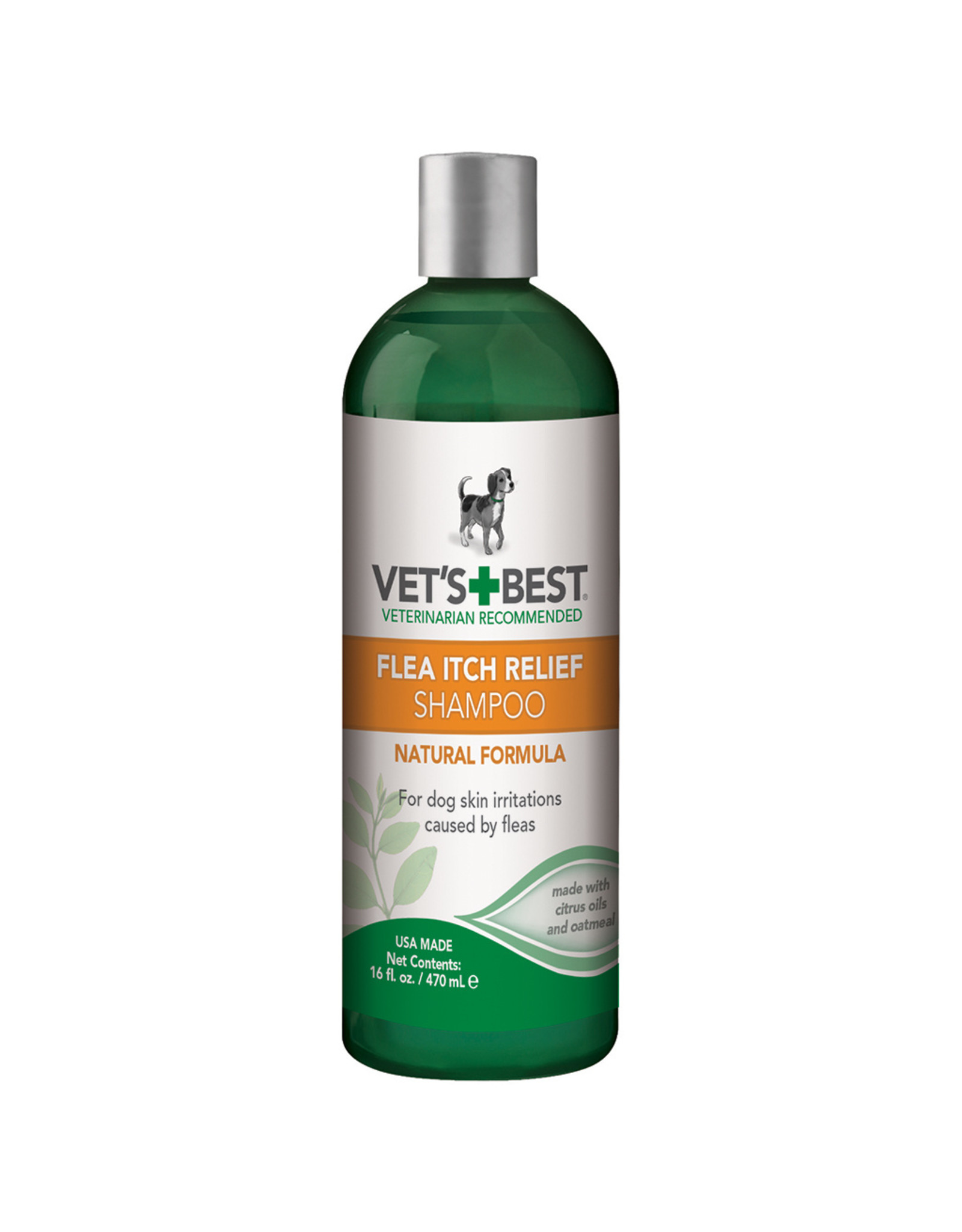 Vets Best Flea Itch Relief Shampoo for Dogs 16OZ