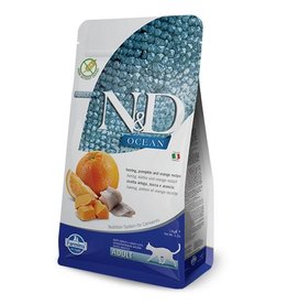 farmina N&D Ocean Cat Pumpkin, Herring, Orange 1.5kg farmina N&D Ocean Cat Pumpkin, Herring, Orange 1.5kg