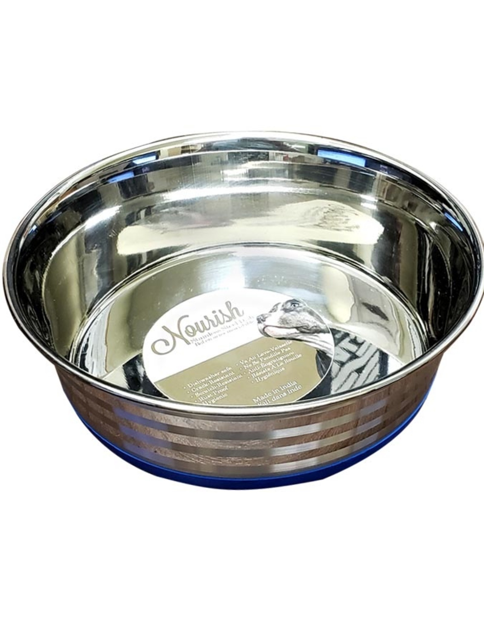 Nourish Stainless Steel Anti-Skid Bowl 96oz