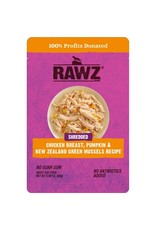 Rawz Cat Shredded Chicken Breast, Pumpkin & NZGM Pouch 2.4oz