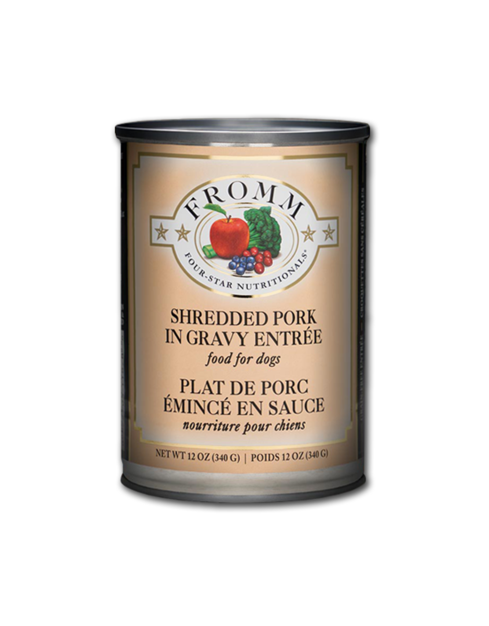 Fromm Dog Four-Star Shredded Pork Entree 12 oz