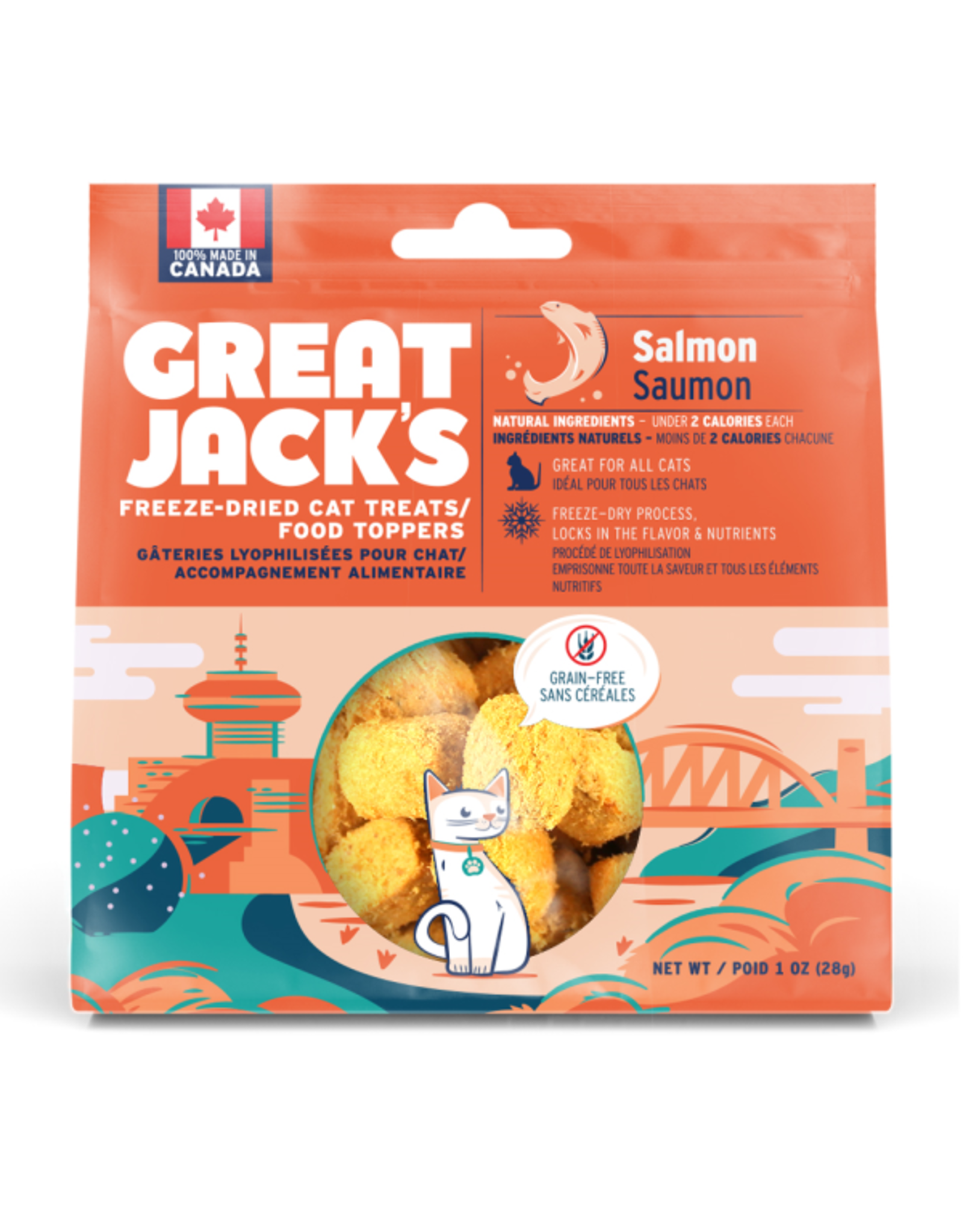 Canadian Jerky Co. Ltd Great Jack's Cat FD Treats/Topper 28g