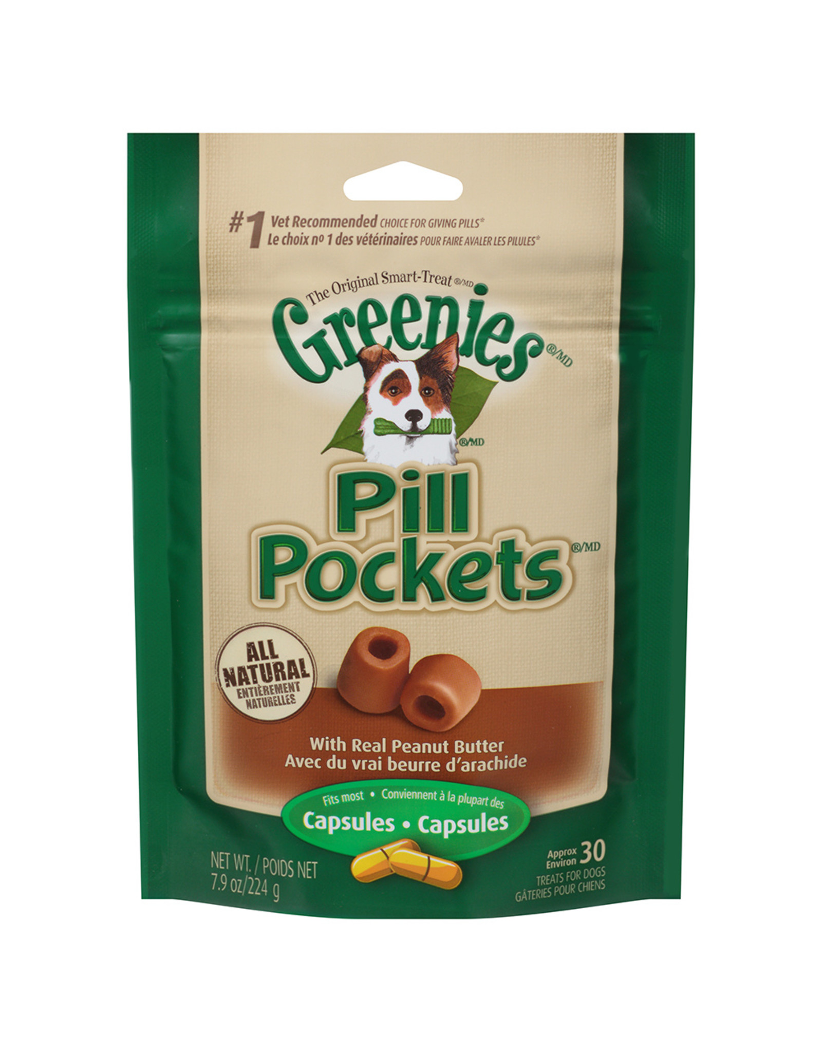 Greenies Pill Pockets Peanut Butter 30 Capsules / 7.9OZ