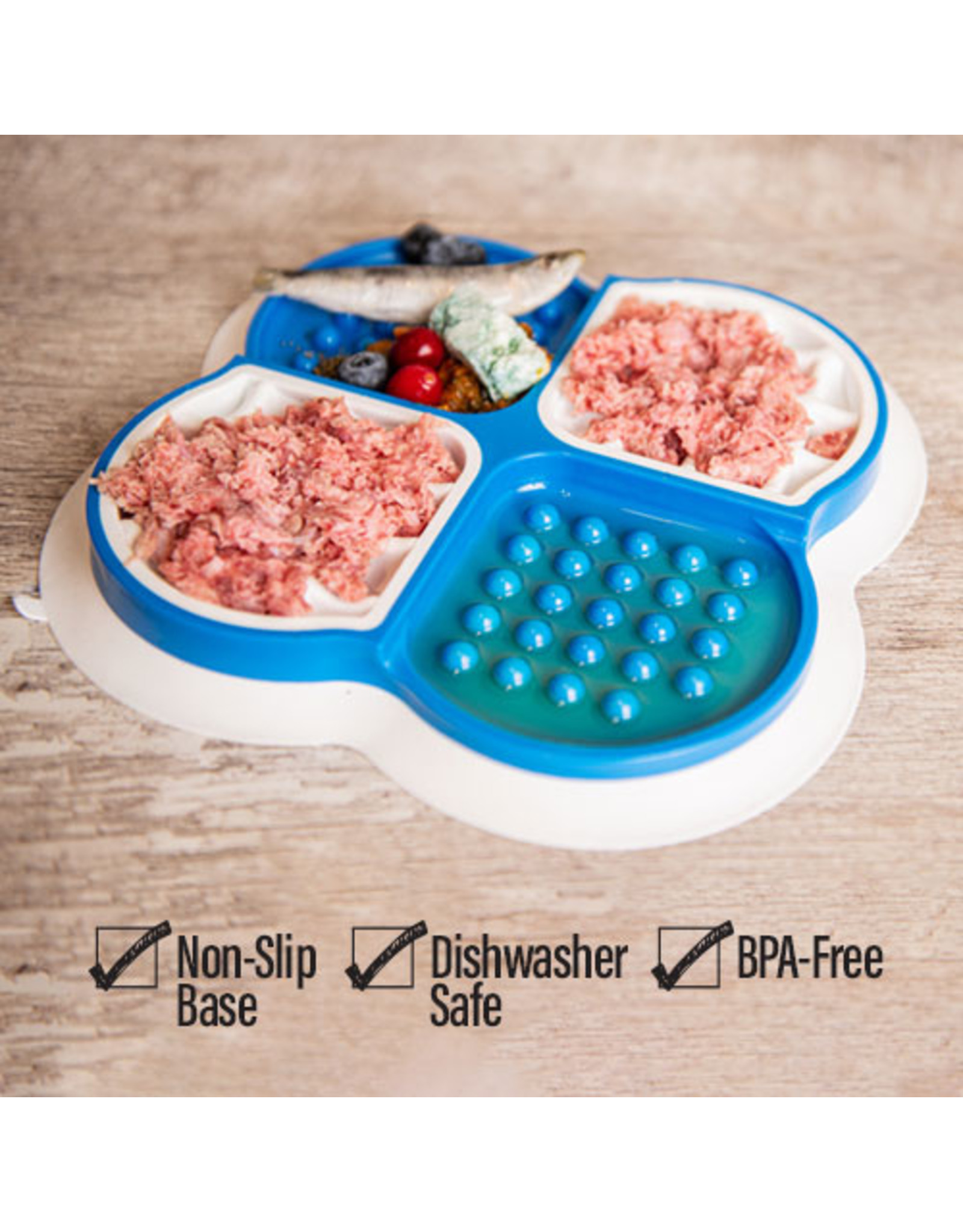 Big Country Raw Lick Tray - Blue and White