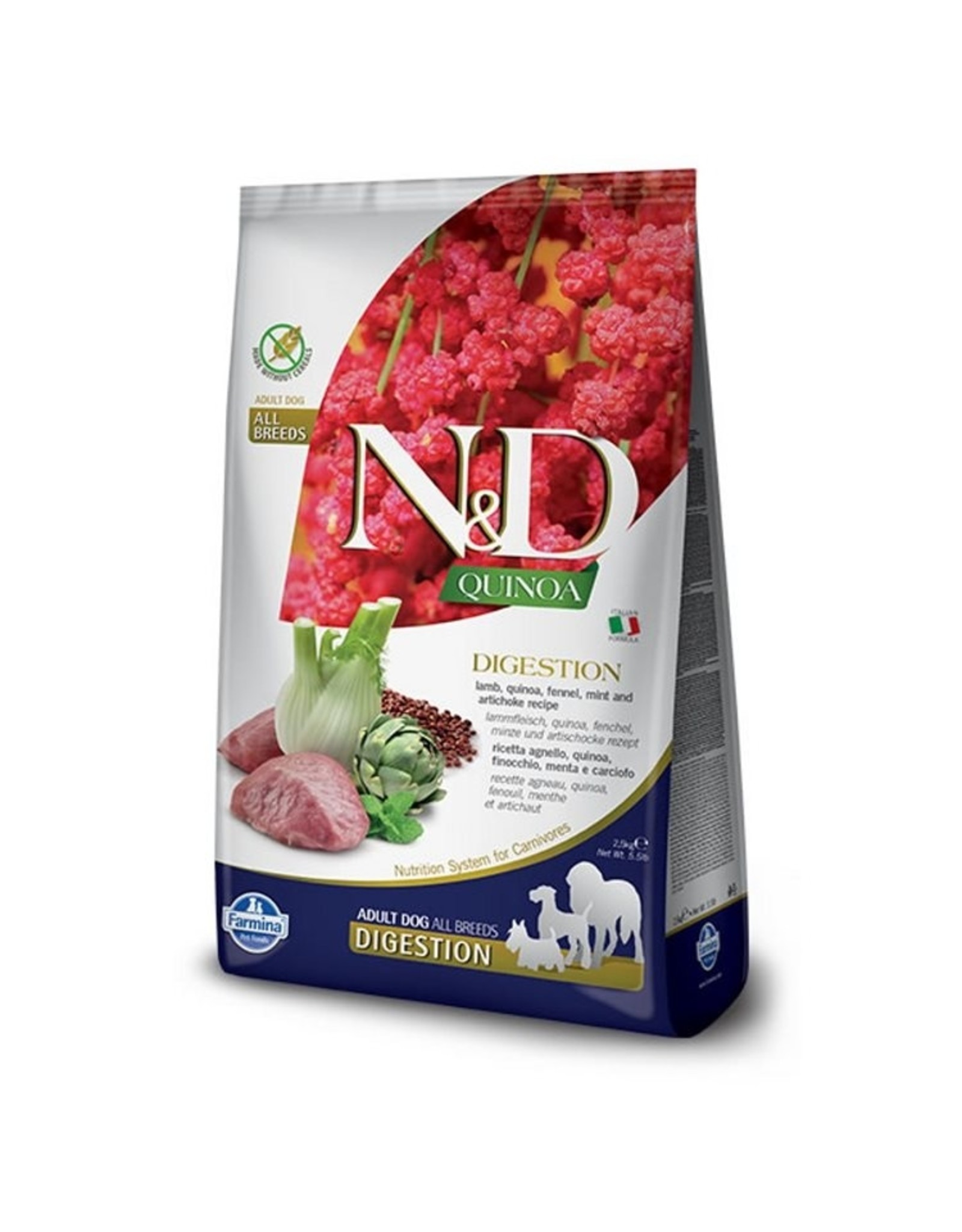 farmina N&D Dog Quinoa Digestion LAMB Med. Maxi