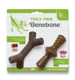 Benebone Adult Zaggler TINY Bacon Stick 2pk