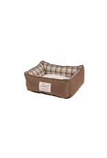 Happy Tails Fresh Linen Cuddler Dog Bed Tan 21x17