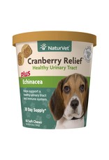 NaturVet Soft Chew Cranberry Relief+Echinacea 60CT