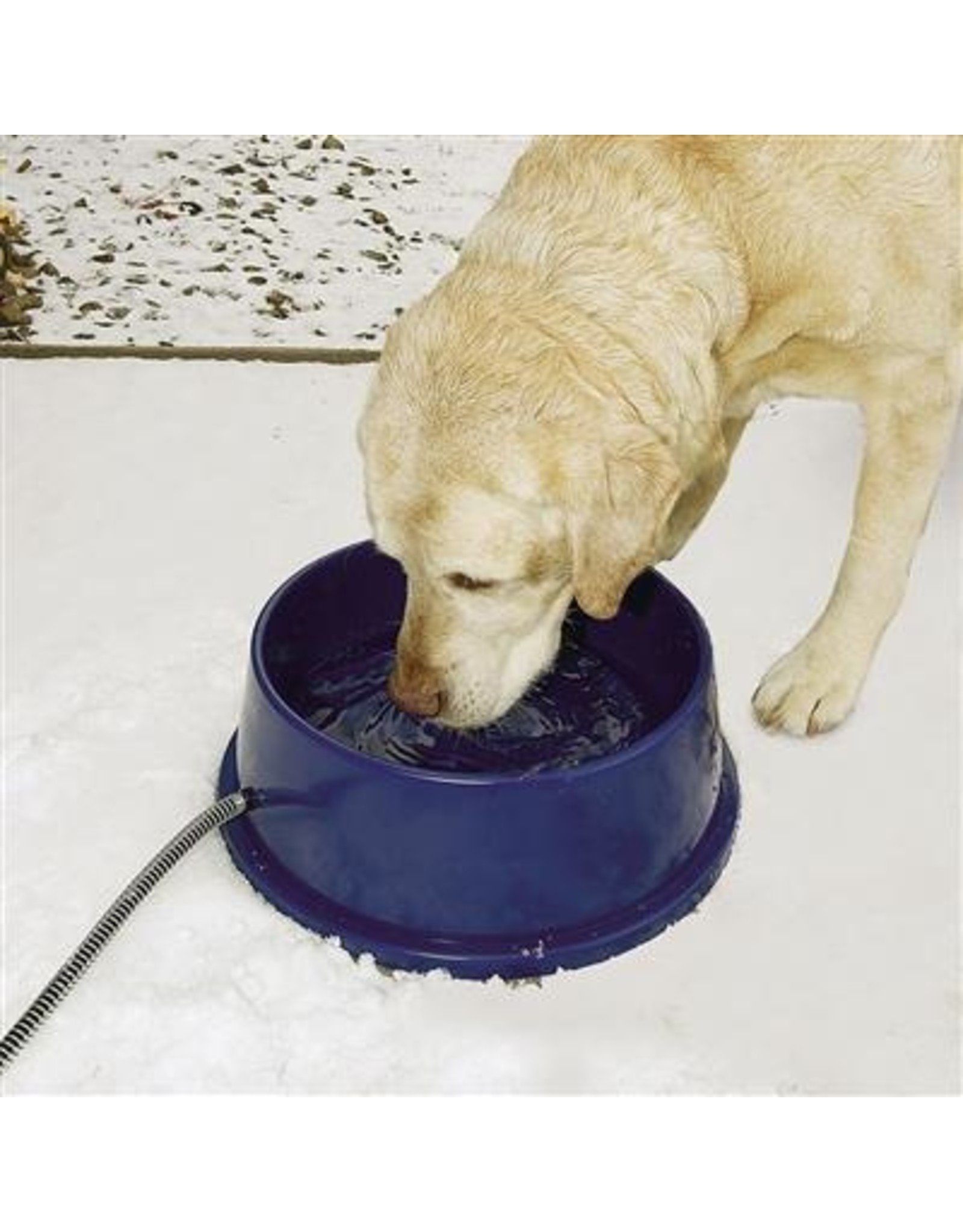 K&H Pet Products Heated Thermal Bowl Blue 96OZ 25Watt