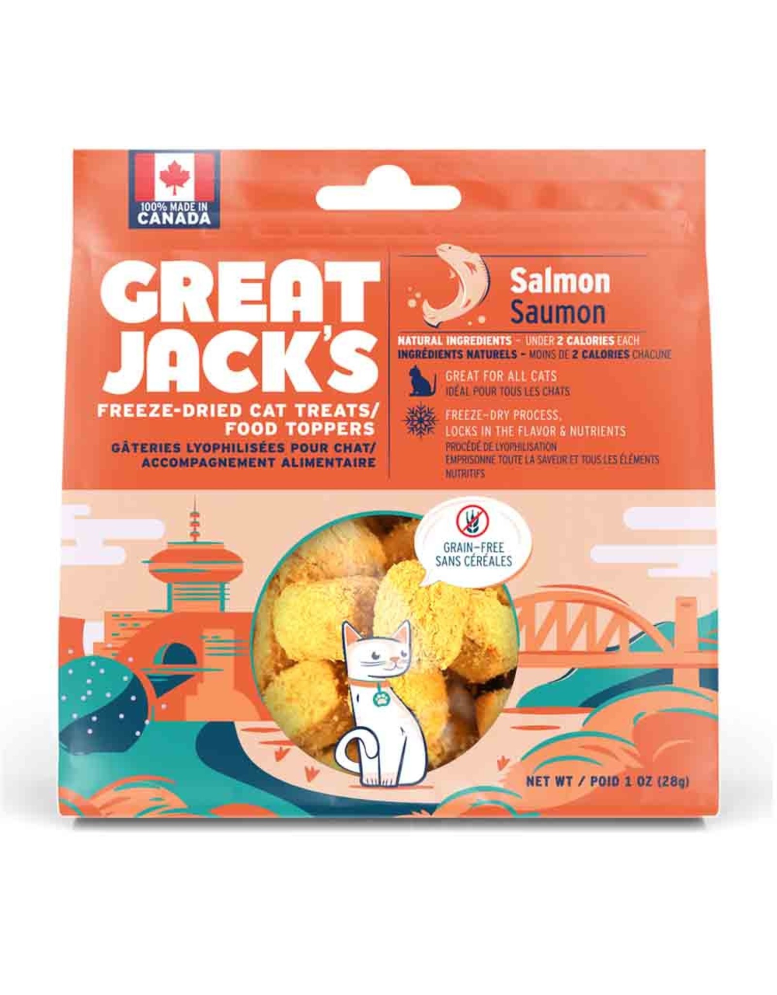 Canadian Jerky Co. Ltd Great Jacks Freeze-Dried Cat Treats & Food Topper