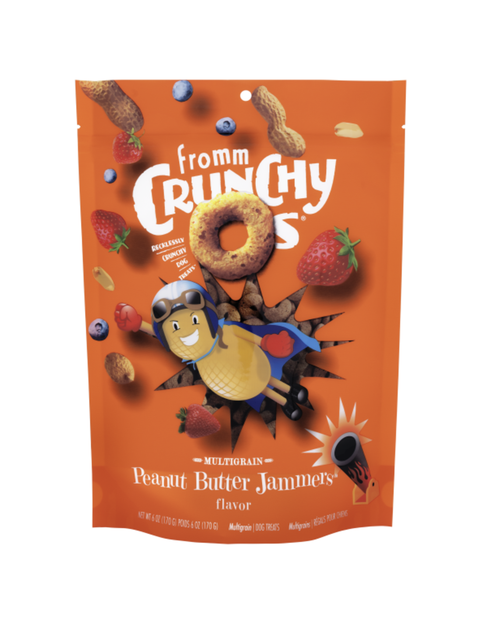 Fromm Crunchy Os Peanut Butter Jammers Treats 6 oz