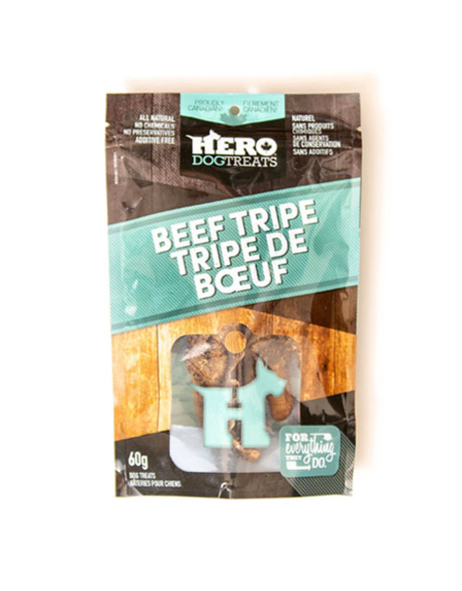 Hero Dog Treats Dehydrated Beef Tripe – 60g