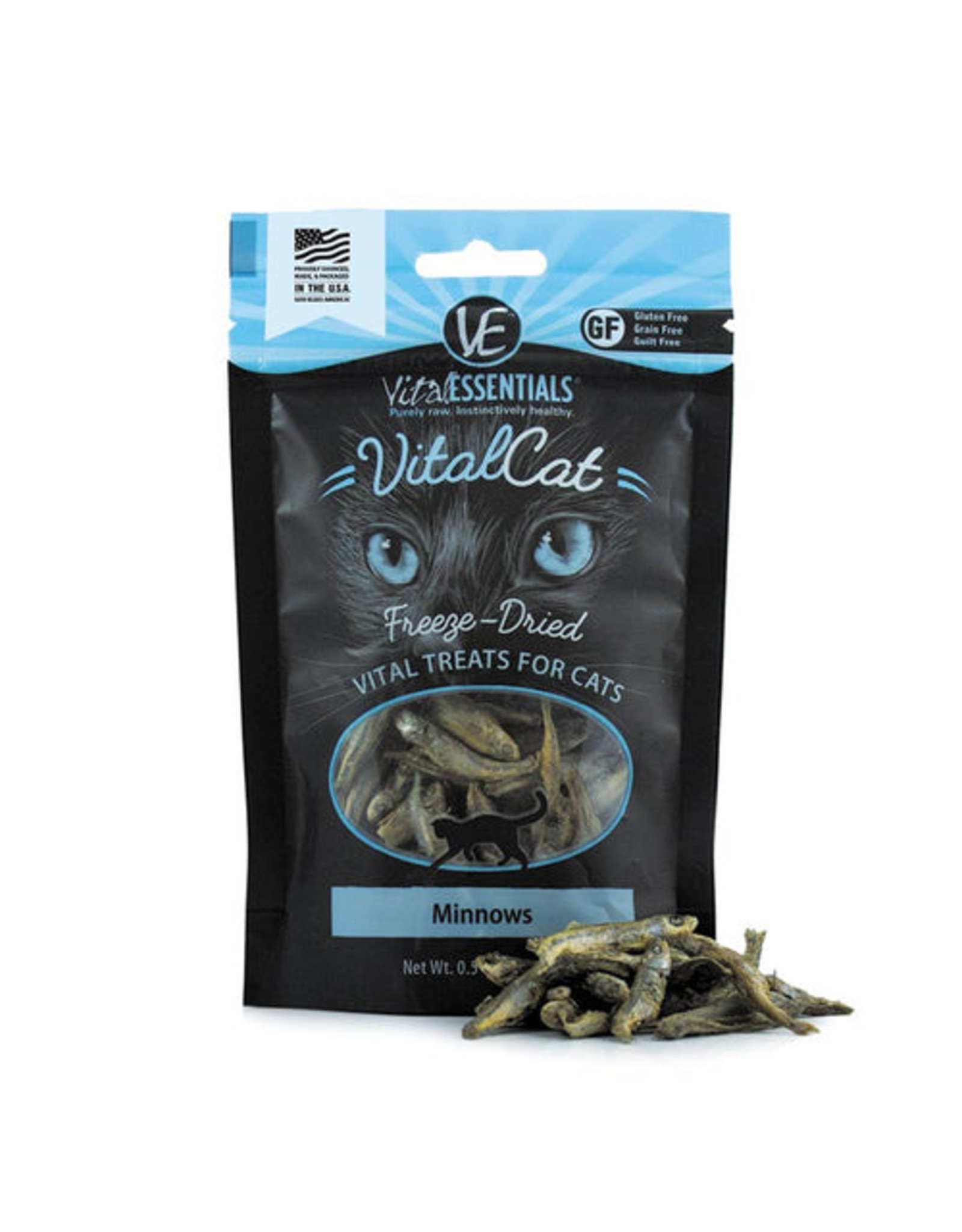 Vital Essentials Cat GF Freeze-Dried Minnow Treats - 0.5 oz