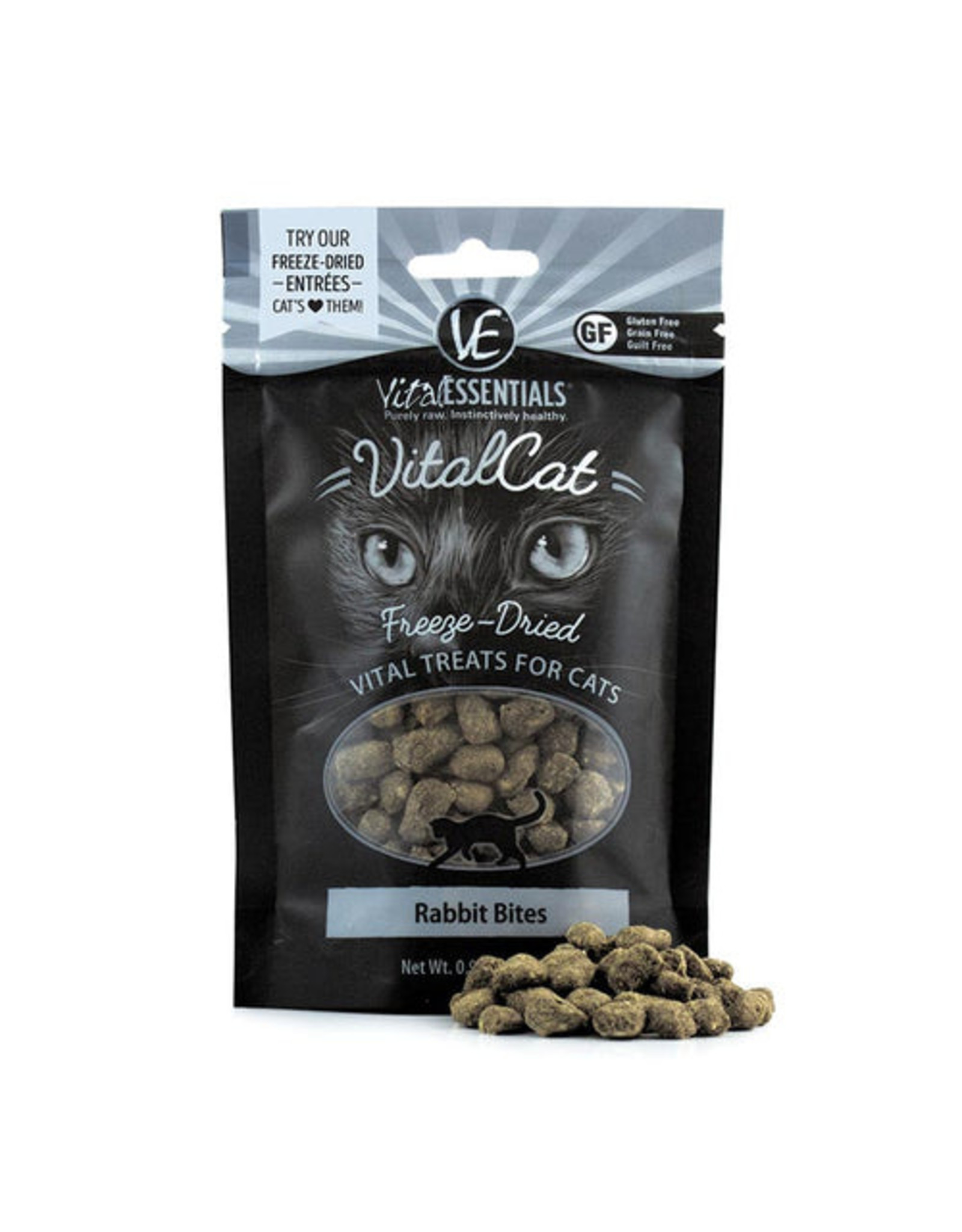 Vital Essentials Cat GF Freeze-Dried Rabbit Bite Treats - 0.9 oz