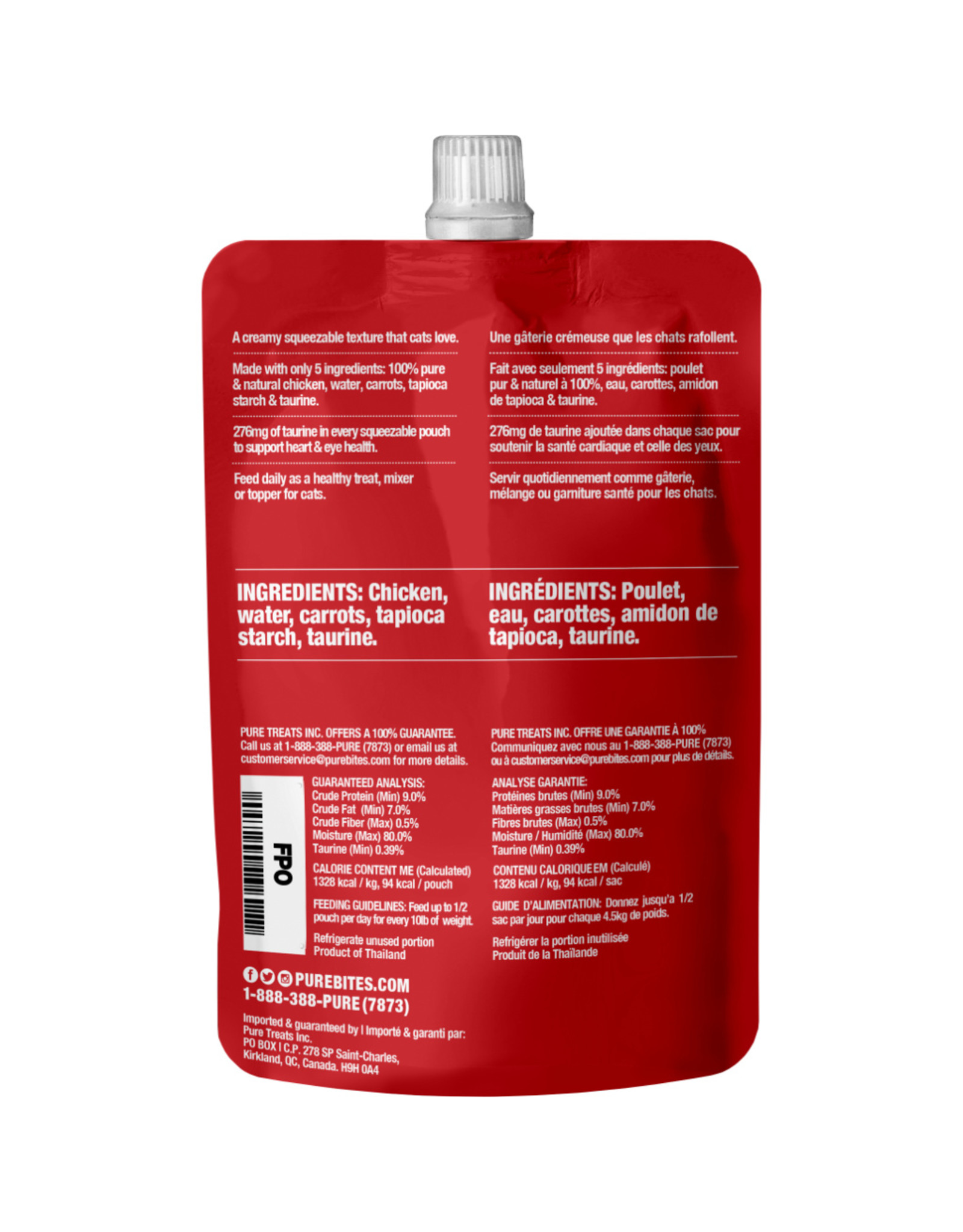 Pure Bites Squeezables Heart & Eyes 71GM | Cat