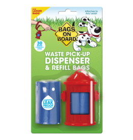 Bags on Board Hydrant Dispenser Red 30 bags