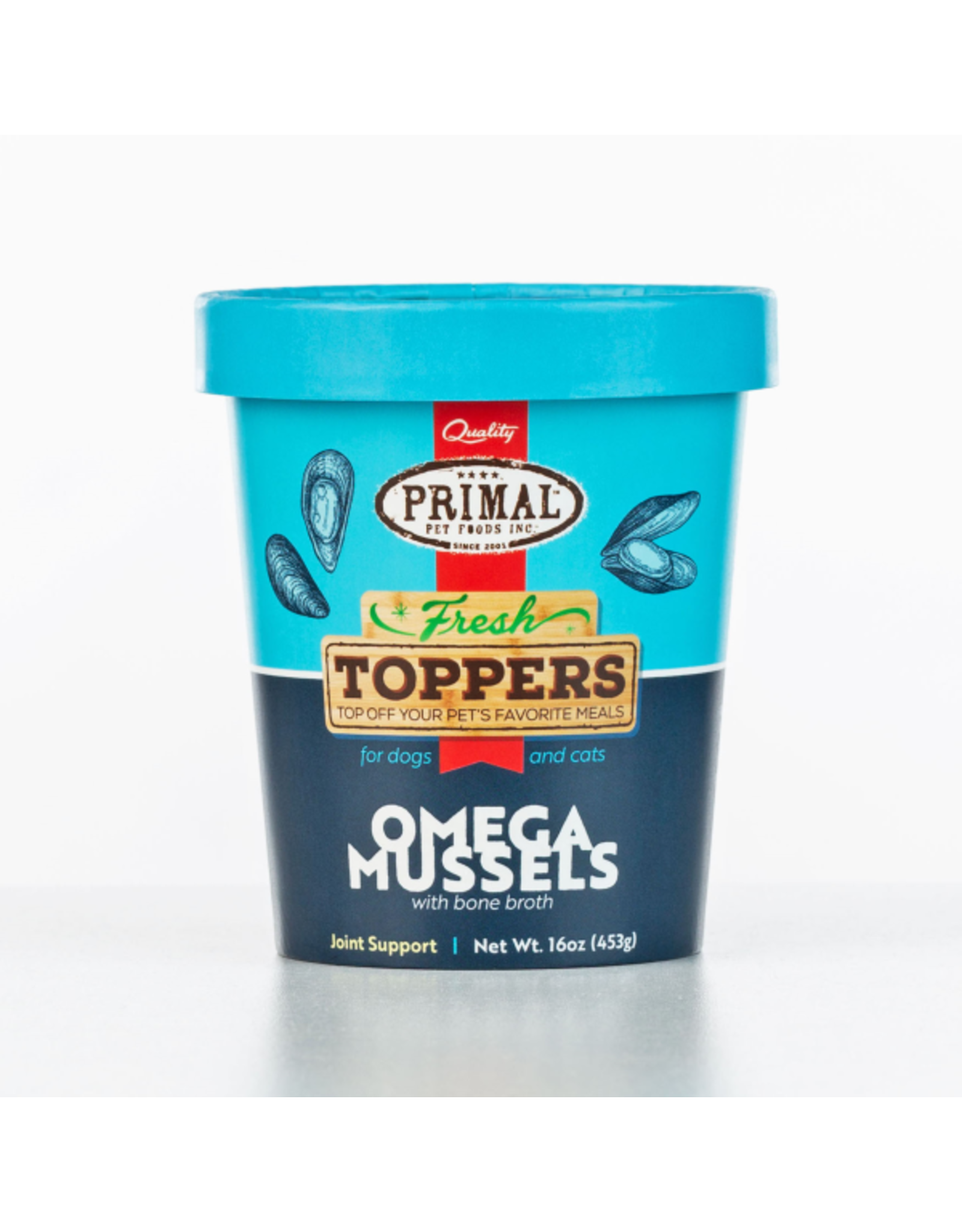 Primal Fresh Toppers Omega Mussels 16 oz