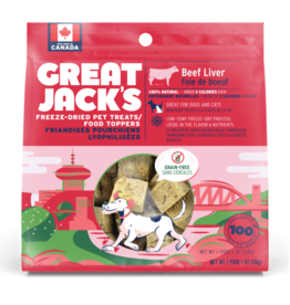 Canadian Jerky Co. Ltd Great Jack's Dog Treats FD Raw Beef Liver