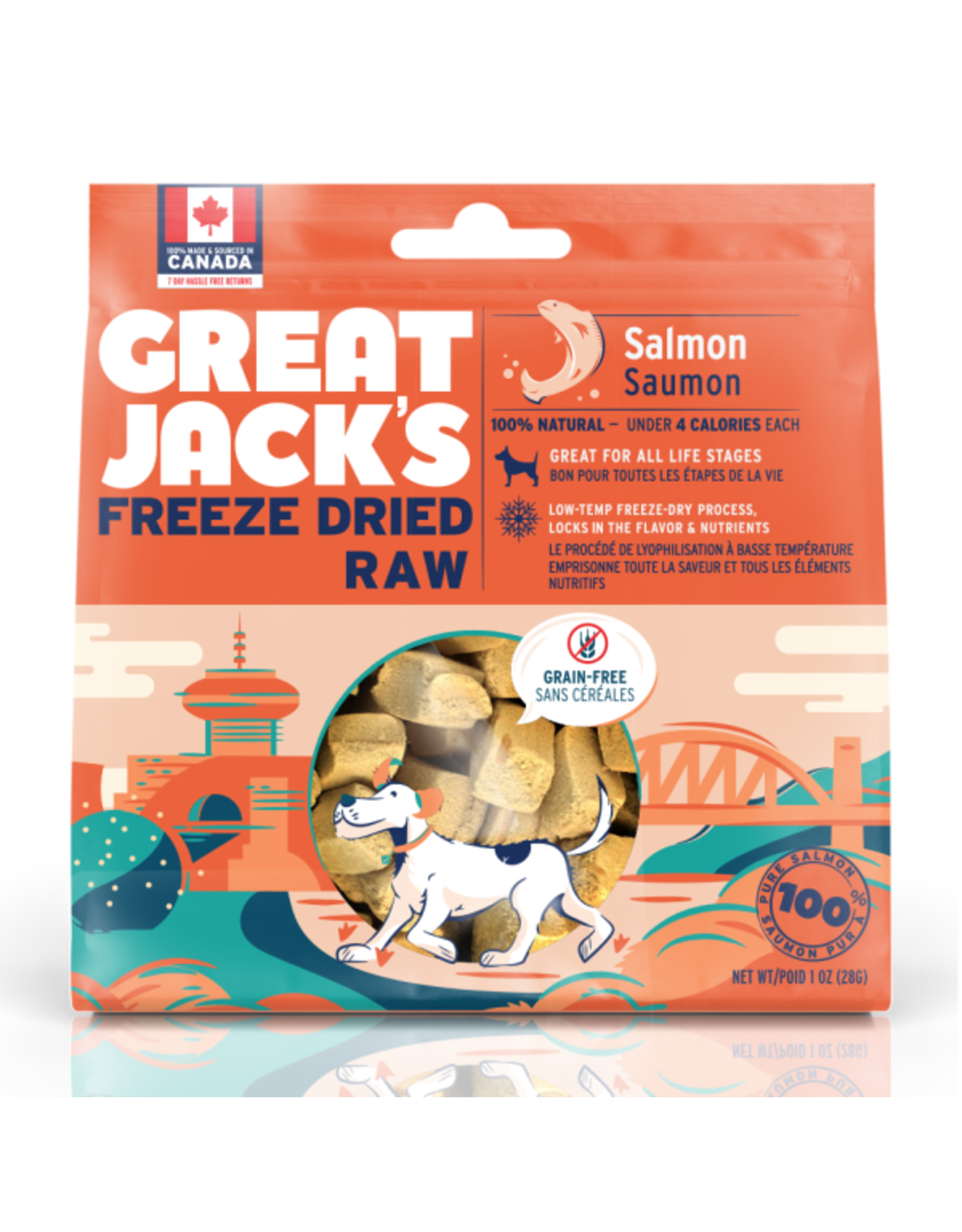 Canadian Jerky Co. Ltd Great Jack's Dog Treats FD Raw Salmon