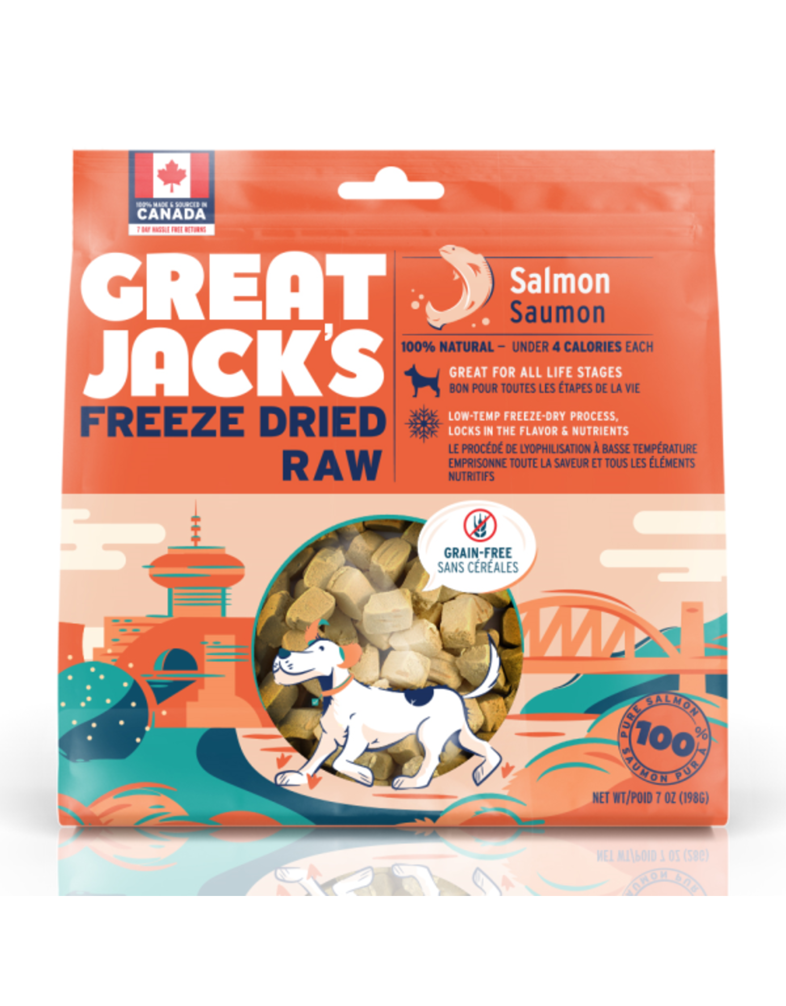 Canadian Jerky Co. Ltd Great Jack's Dog Treats FD Raw Salmon