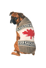 ChillyDog Flags Maple Leaf Sweater- Grey