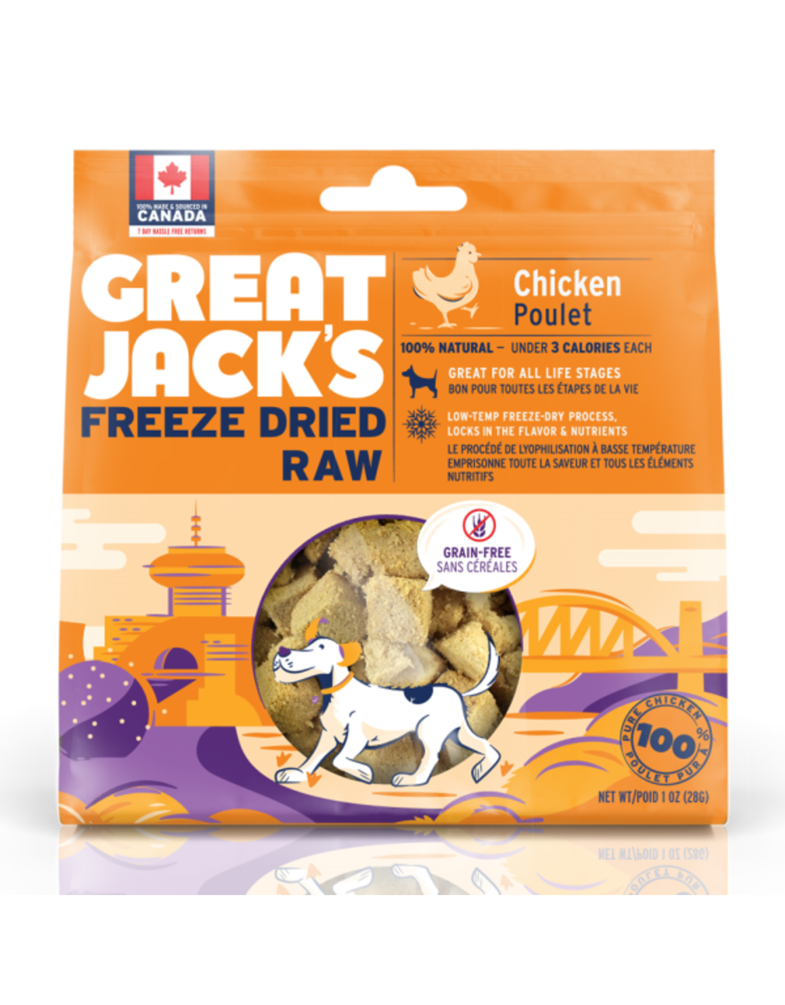 Canadian Jerky Co. Ltd Great Jack's Dog Treats FD Raw Chicken