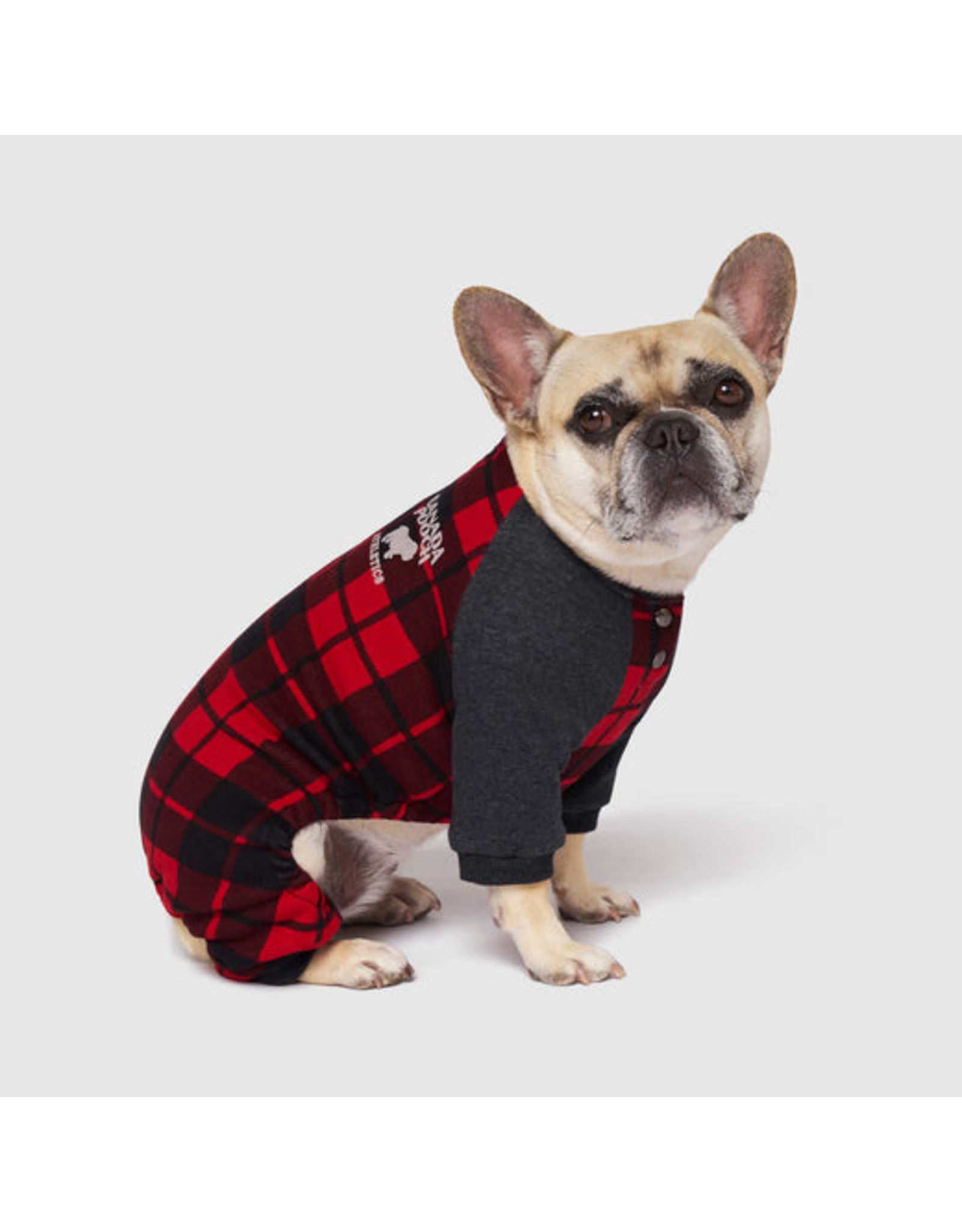 Canada Pooch Thermal Tech Fleece Red Plaid Dog Vest - Size 16