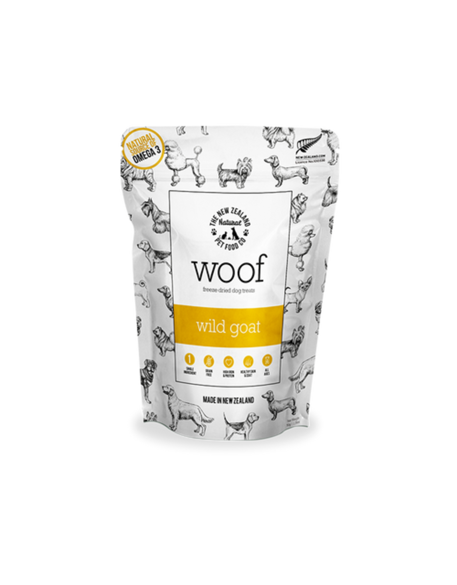 NZ Natural Pet Food Co Woof - Wild Goat Treat 50g