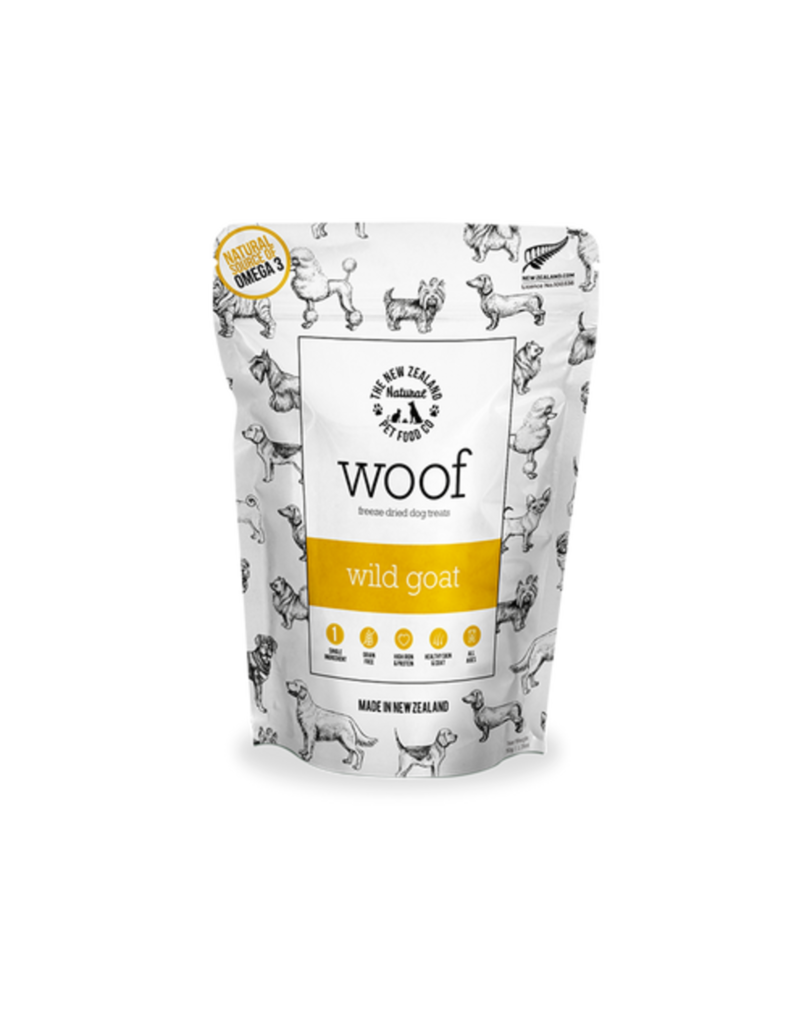 NZ Natural Pet Food Co Woof Wild Goat Treat 50g