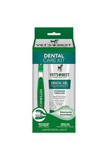 Vets Best Dental Care Kit with Toothbrush & Gel 3.5 oz