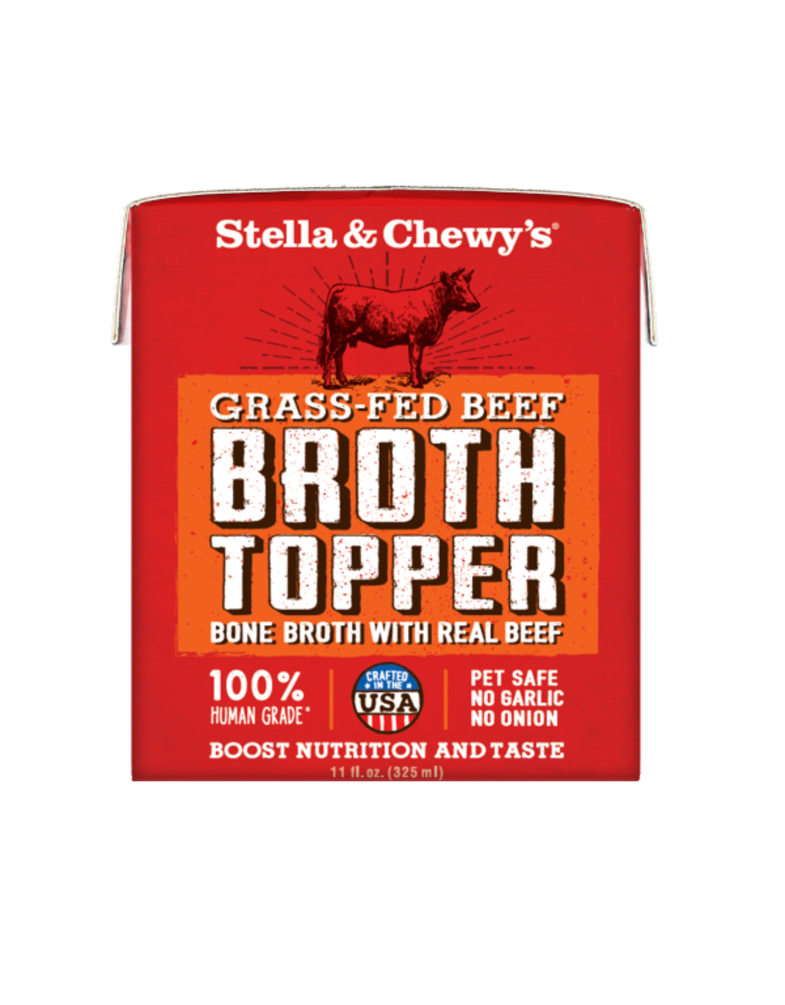 Stella & Chewy's Dog Broth Topper Grass-Fed Beef 11 oz