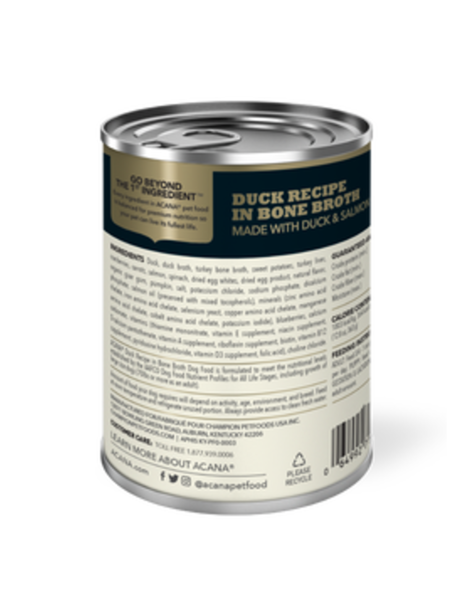 Acana Premium Chunks Duck Recipe in Bone Broth 363g