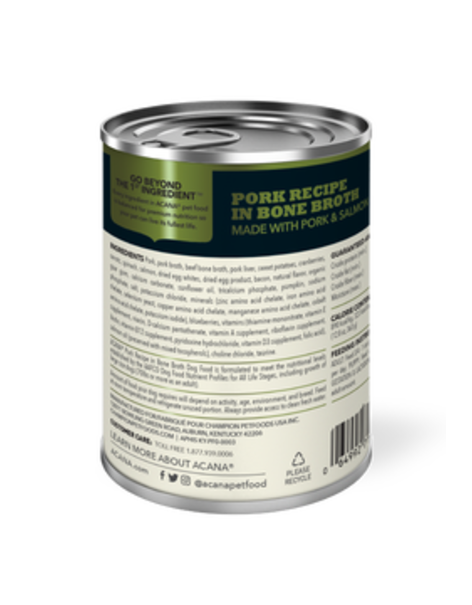 Acana Premium Chunks Pork Recipe in Bone Broth 363g